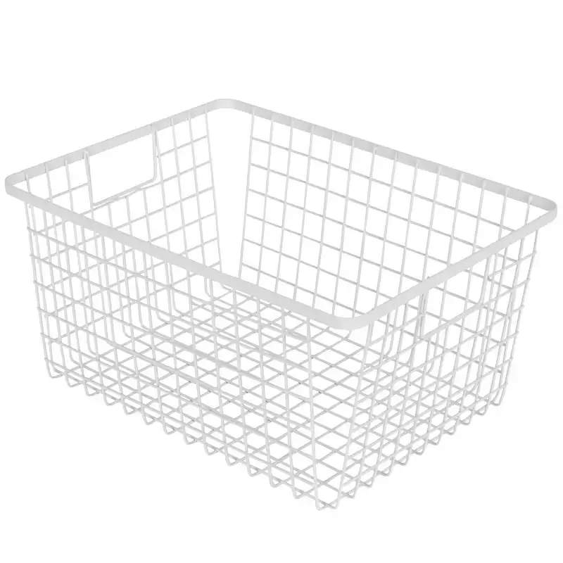

Smart Design Nestable Basket Set - 9 x 6 x 12 inch - Set of 4 - White