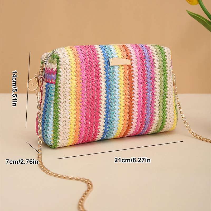 Плетеная соломенная сумка из ротанга для женщин