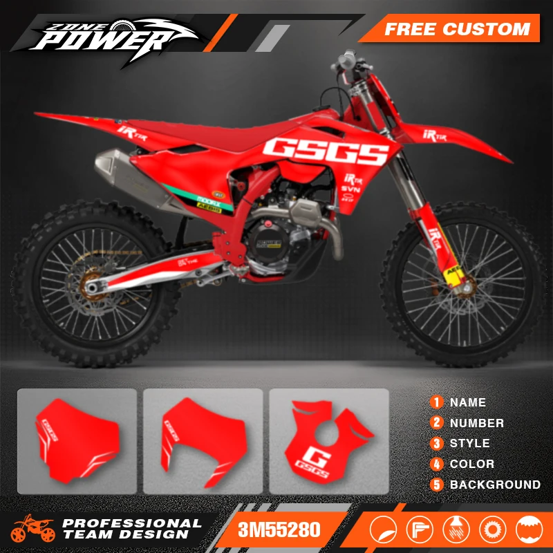 Powerzone индивидуальные графические фоновые наклейки наборы наклеек для Gasgas EC MC EC125