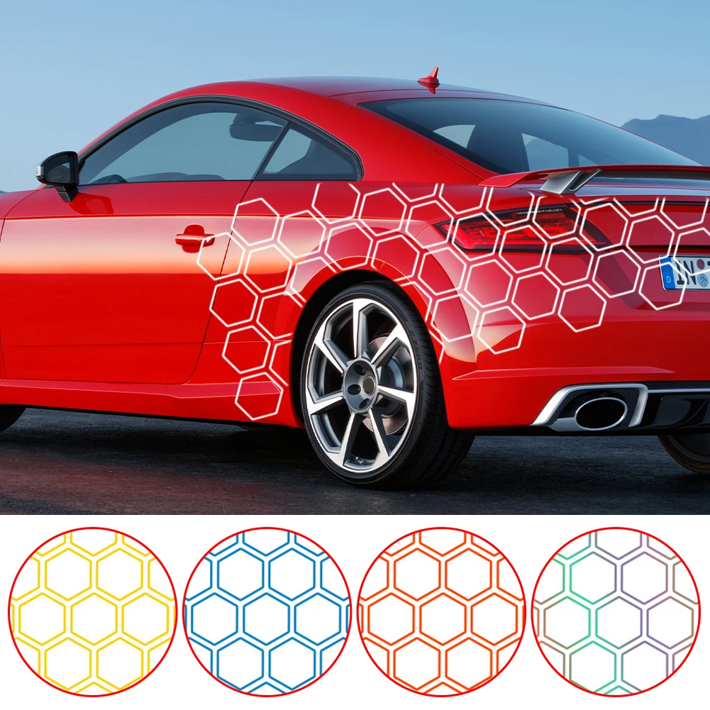 

Universal 2PCS Car Sticker Both Side Body Auto PVC Stylish Personalized Decals Car DIY Sticker Auto Grid Side Shield Decoration