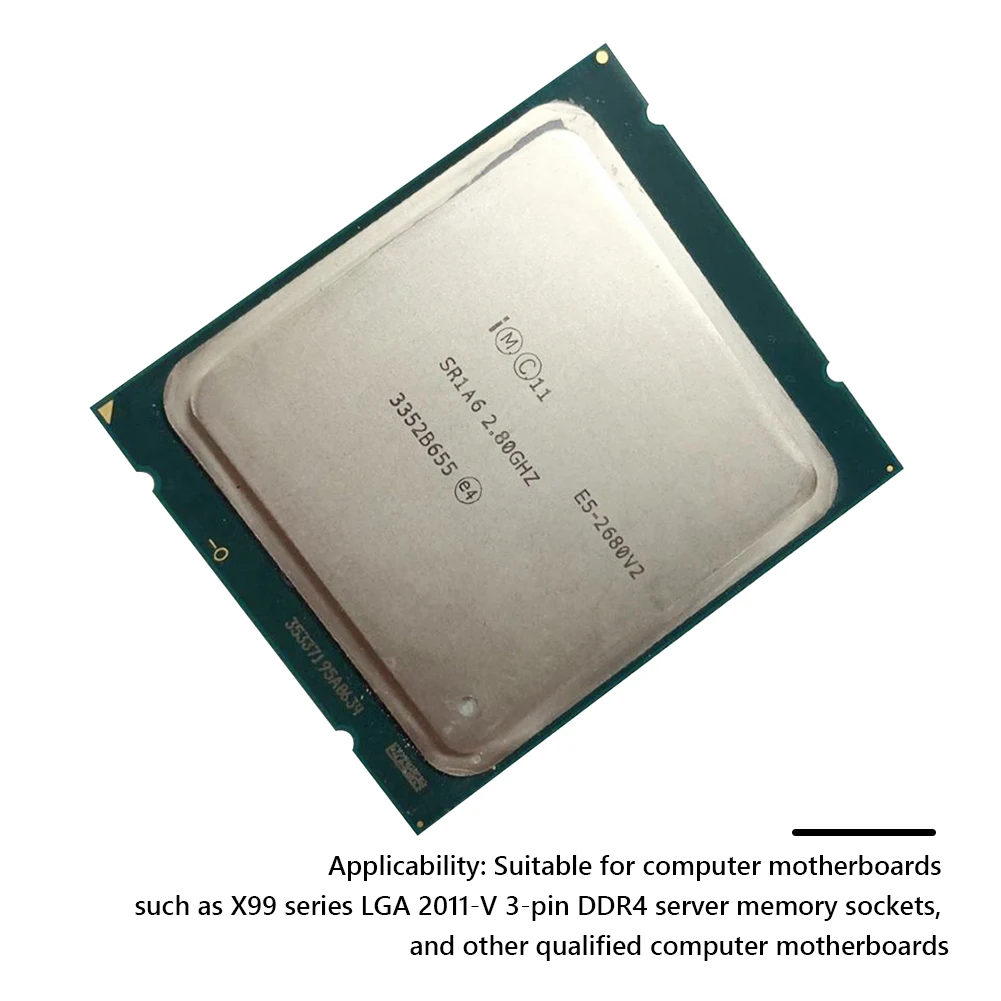 Для Intel Xeon E5-2680 V2 для X79LGA 2011 материнская плата 10 ядер процессор 2 8 ГГц 25M 115 Вт DDR3 ЦП