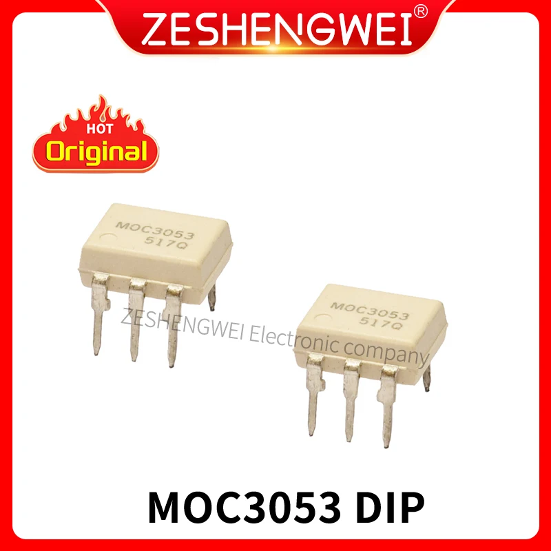 

10PCS MOC3053 DIP-6 3053 DIP OPTOCOUPLER TRIAC-OUT In Stock