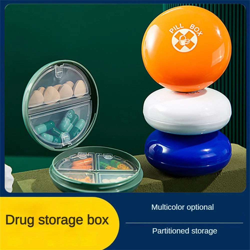 

Mini Sealed Cartridge Portable Compartment Pill Box Storage Box Pill Storage Box Practical Pp Medicine Box Moisture Proof