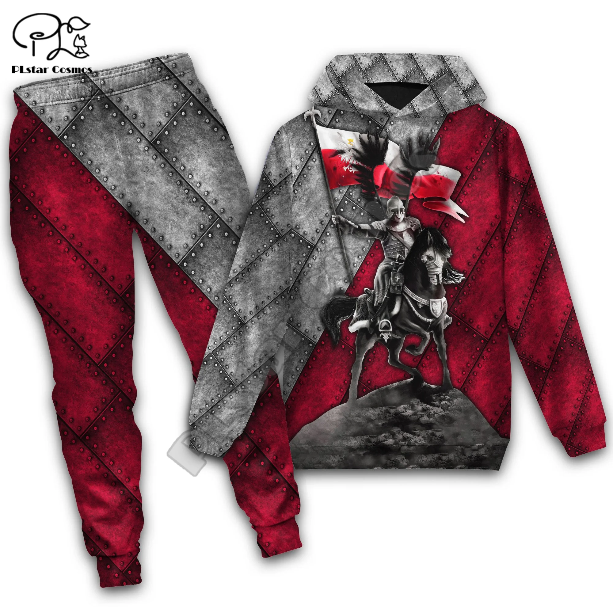 PLstar Cosmos Polish Winged Hussar Cavalier Tattoo Custom Name Tracksuit 3DPrint Men/Women Harajuku Hoodies Pants Combo Suits A4