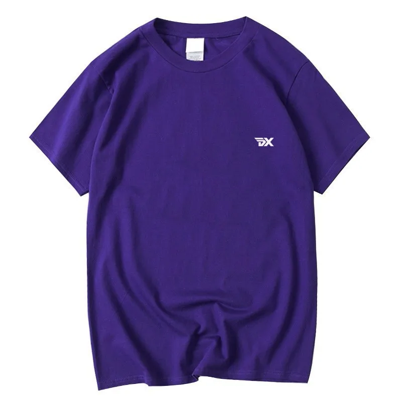 Men's and Women's 100% Cotton Golf T-shirt Leisure Sports Summer Polo Neck Short Sleeve Top Golf Clothing