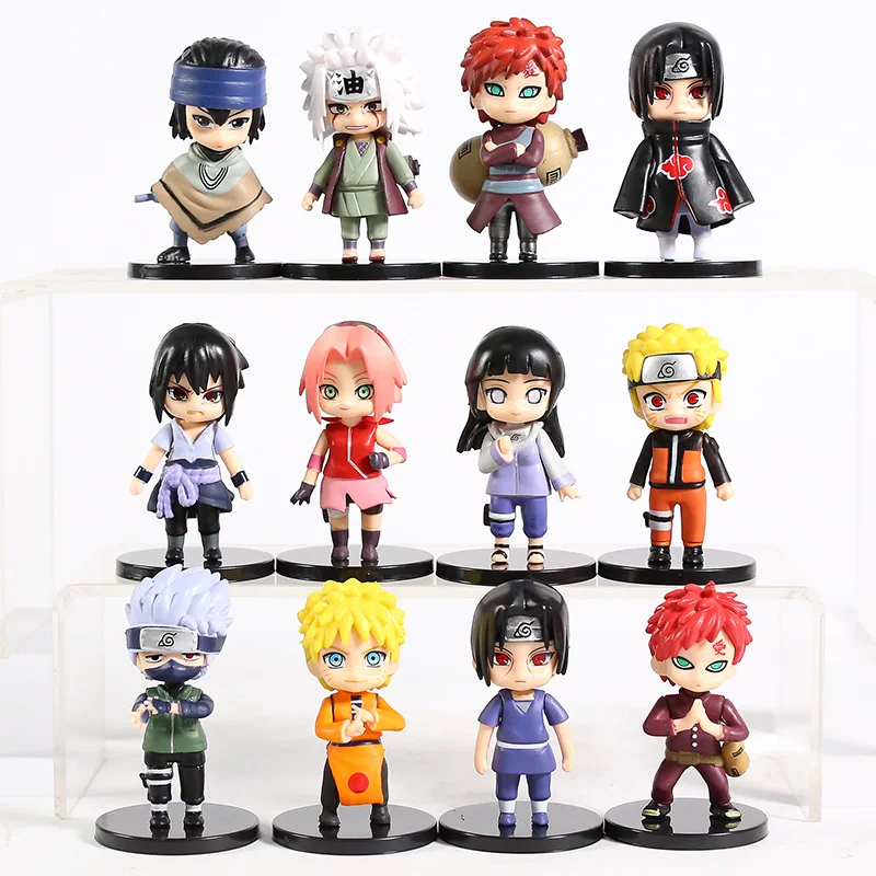 

ПВХ Фигурки Naruto Ураганные Хроники Наруто Узумаки Hyuuga Hinata Uchiha Sasuke Itachi Kakashi Gaara Jiraiya, Коллекционная модель, набор игрушек