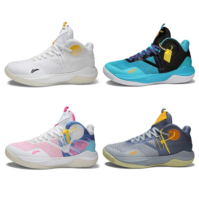 College Basketball Shoes for Men and Women Lightweight Breathable Cushioning High School Students Anti Slip Sports Training Shoe