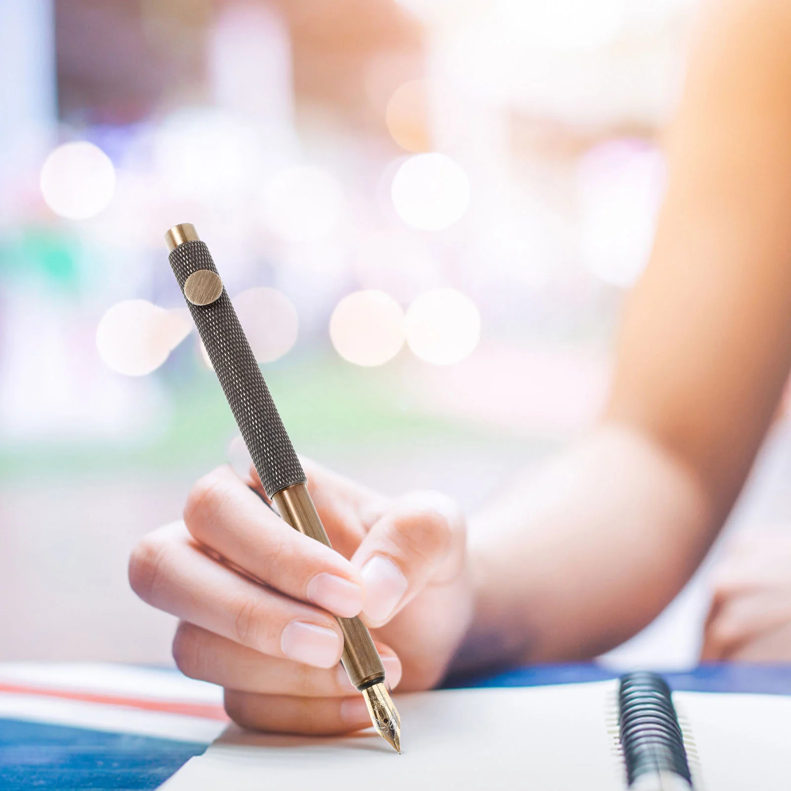 Ретро ручка-роллер ручки для офиса портативный знак тонкая точка фонтан деловых