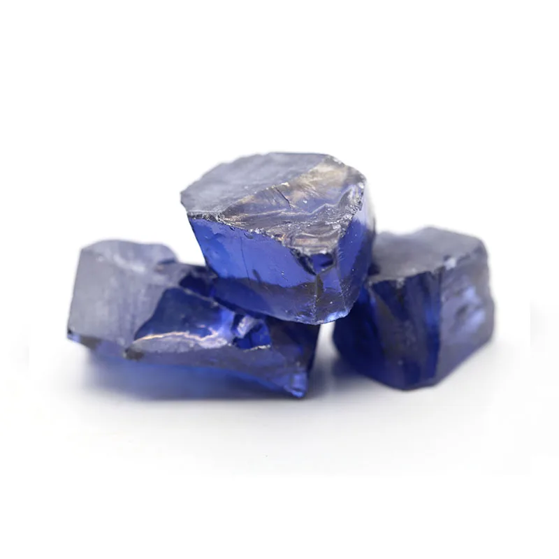 Искусственный Танзанит синий цвет кубический цирконий шероховатый камень