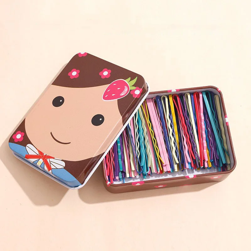 100 шт./кор. заколки для волос цветные женские в стиле гиуны с бахромой на затылке