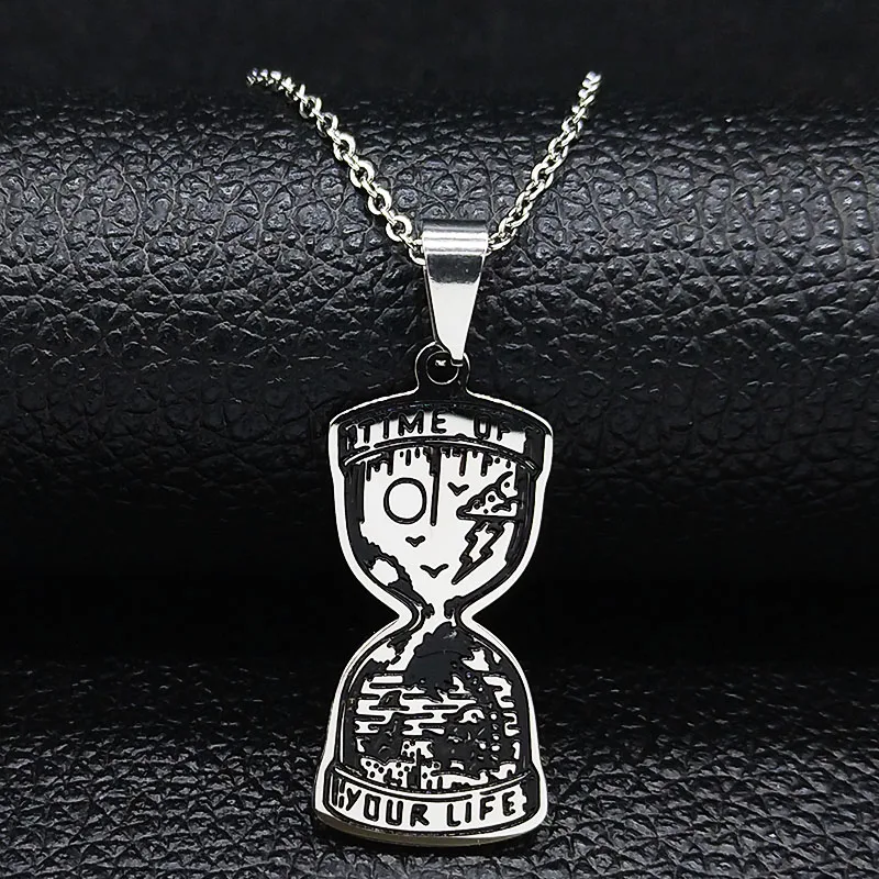 

Bull Terrier Stainless Steel Necklace Women Silver Color Necklace Chain Sunny Beach Fashion Jewelry collares N19819S08