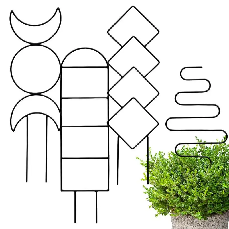 

Metal Trellis Small Indoor Plant Trellis For Potted Plants Climbing Pack Of 4 Cute DIY Potted Plant Support Climbing Trellis For