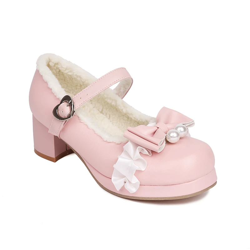 

Женские туфли на высоком каблуке, с ремешком и пряжкой