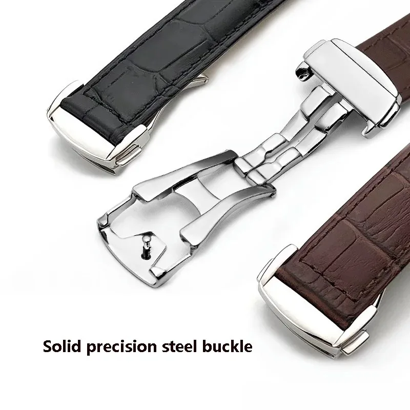Фото Высококачественный ремешок для часов из натуральной кожи для Rado Dia Master Coupole Series R22861165 R14129116, ремешок для часов, мужской и женский браслет №5