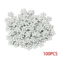 100pcs 18mm wood christmas snowflake buttons children baby diy craft white snow flakes wooden sewing buckle