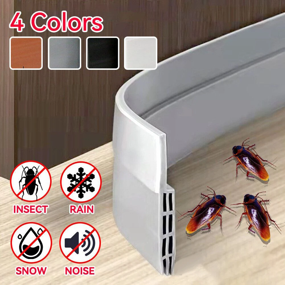 

Bottom Strip Seal Strip Door Strip Draught Excluder Tape Hardware Home Improvement Seal Weather Stopper Sound Proof