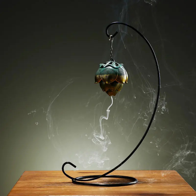 

Creative Chinese-style phaseless living room ceramic ornaments office backflow incense home sandalwood agarwood craft jewelry