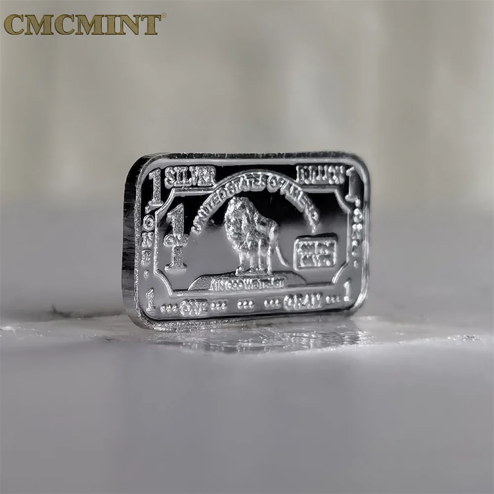 Стержень из чистого серебра с Львом 1 г |