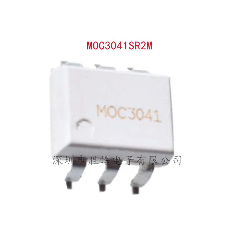 (10PCS)  NEW  MOC3041SR2M    MOC3041  Bidirectional Silicon Controlled Optocoupler  SOP-6   Integrated Circuit