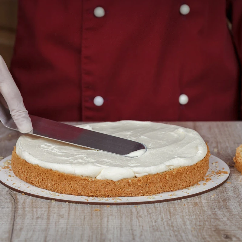 4/6/8/10/12 дюймов из нержавеющей стали с деревянной ручкой лопаточка для торта