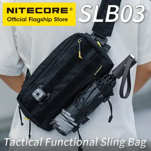 NITECORE SLB03 дорожная сумка-слинг 500D нейлоновая Повседневная многофункциональная тактическая сумка через плечо с системой Molle поясные сумки дл...