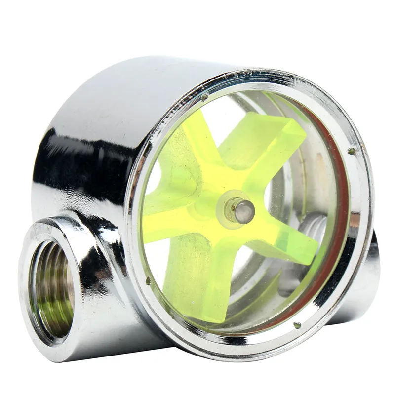 

2 Way G1/4 Thread Polished Surface Office Measuring Tools Flow Meter Durable For PC Water Cooling Easy Install Acrylic Indicator