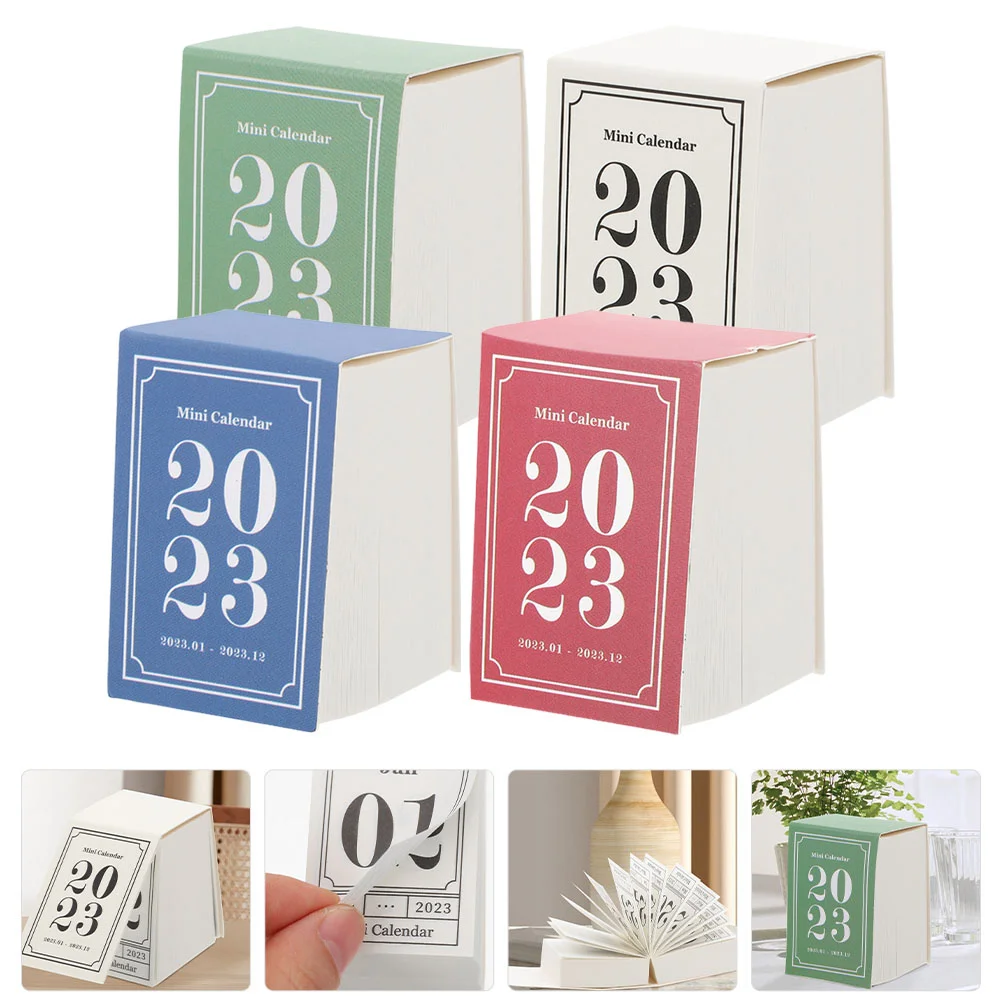 

4 шт., календарь для украшения дома, 2023