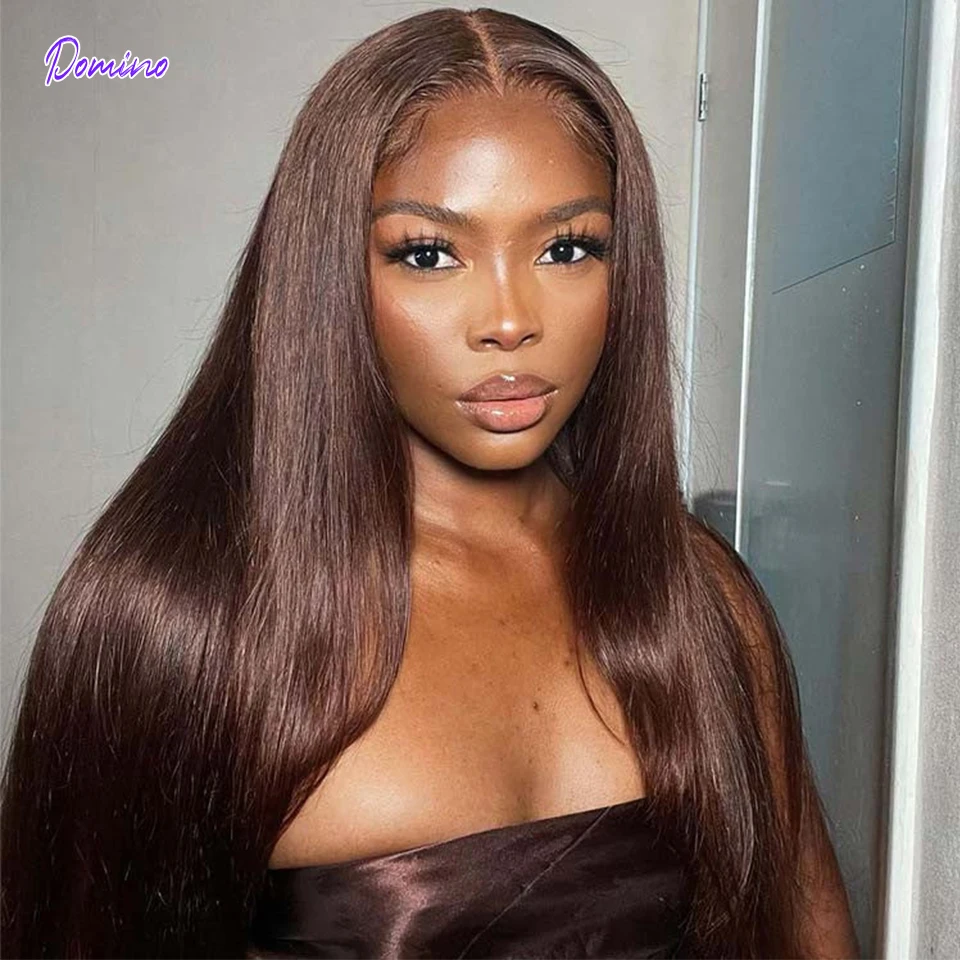Straight Lace Front Wig Colored Chocolate Brown Lace Front Human Hair Wigs For Women Human Hair Wigs body wave lace front Wig