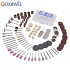 141 шт. абразивные инструменты для принадлежностей для вращающихся инструментов Dremel набор аксессуаров подходит для Dremel дрель шлифовки и полировки инструментов Dremel аксессуары