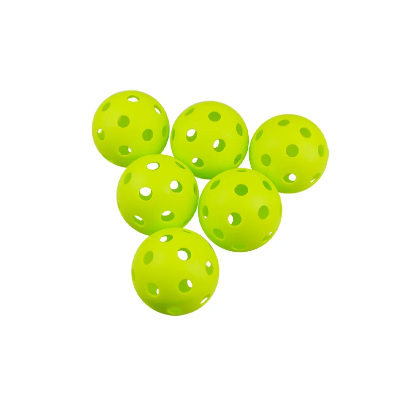 

72mm Outdoor Sports Baseball Gloves Softball Practice 26 Hole Pickle Ball PE Injection Hole Ball