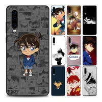 anime detective conan phone case for huawei p10 lite p20 p30 p40 lite p50 pro plus p smart z soft silicone case cover bandai