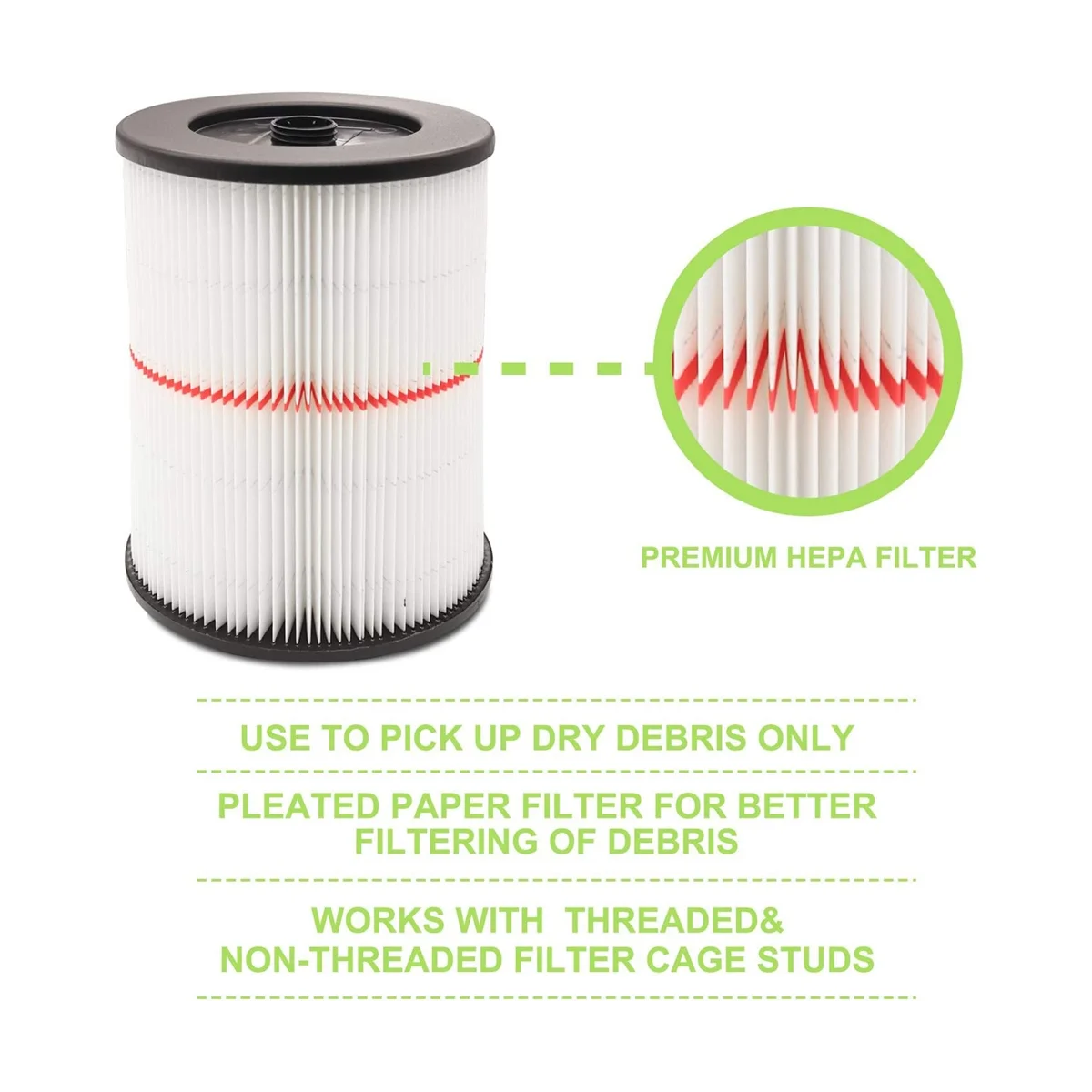 Фильтр для воздушного фильтра Shop Vac замена Filte 9-17816 вакуумный фильтр 5 6 8 12 16