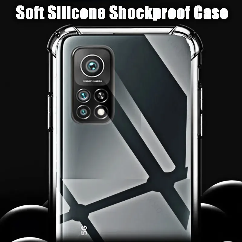 3 шт. прозрачный мягкий чехол для телефона Xiaomi Mi 10T Pro 5G TPU HD прозрачные чехлы Mi10TPro 5g