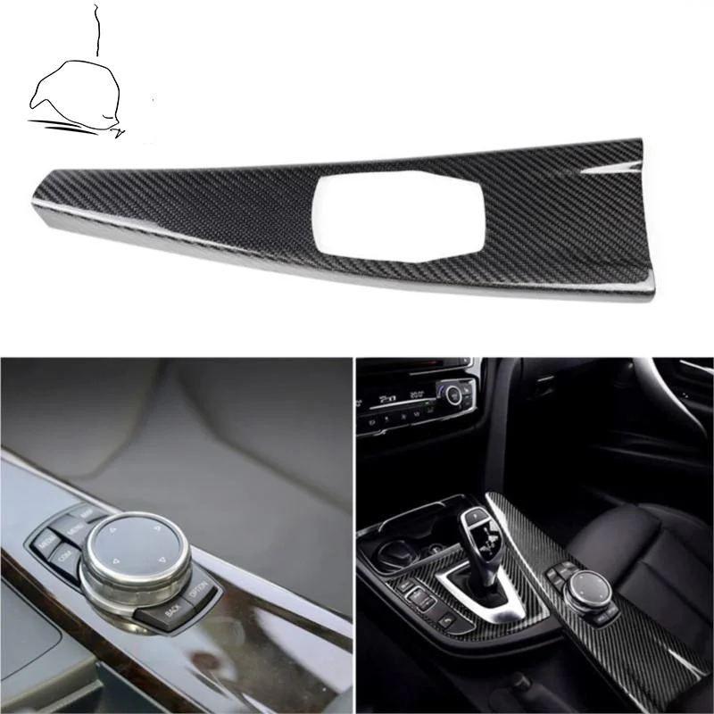 

Для BMW 3 серии F30 3GT F34 F33 F36 2014-2018, чехол из углеродного волокна для мультимедийной панели, отделка