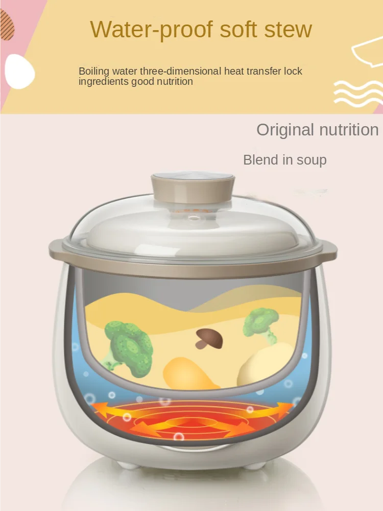 baby porridge pot stewpan electric stew ceramic cooker cooking purple sand stewing appliances kitchen home free global shipping