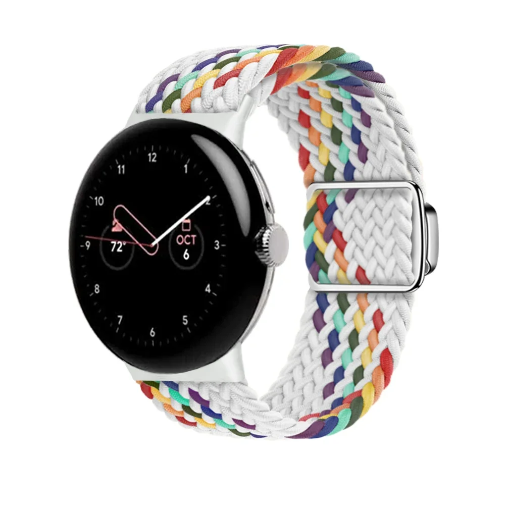 Фото Плетеный магнитный ремешок для Google Pixel Watch 2, сменный Браслет, нейлоновый браслет Correa Pixel Watch 2, аксессуары №2