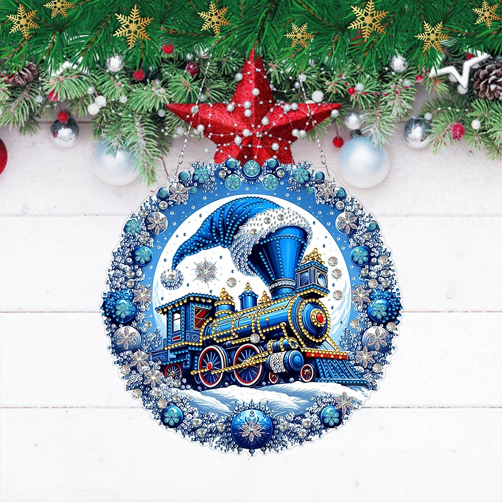 Рождественский 5D DIY алмазная живопись в горошек кулон комплект креативный горный