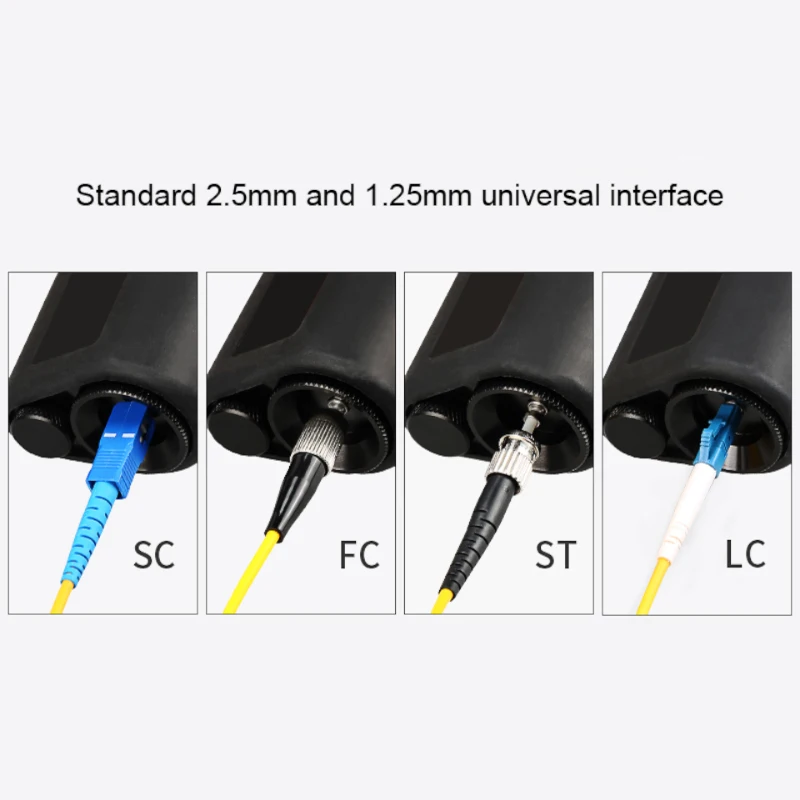 ONTi Handheld Fiber Optic Magnifier 200/400x Magnification Cable Detector for Adapter Interface 1.25/2.5MM with Type SC/FC/ST/LC