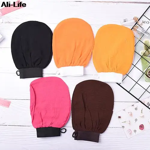 

Hot 1pc Skin Care Exfoliating Bath Glove Shower Back Body Scrub Cleaning Massage Mitt