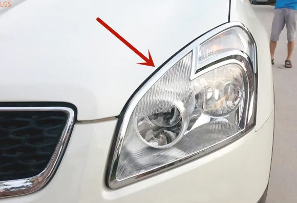 

For Nissan QASHQAI 2008-2015 ABS Chrome before headlight rear tail light decorative frame protection decorative car accessories