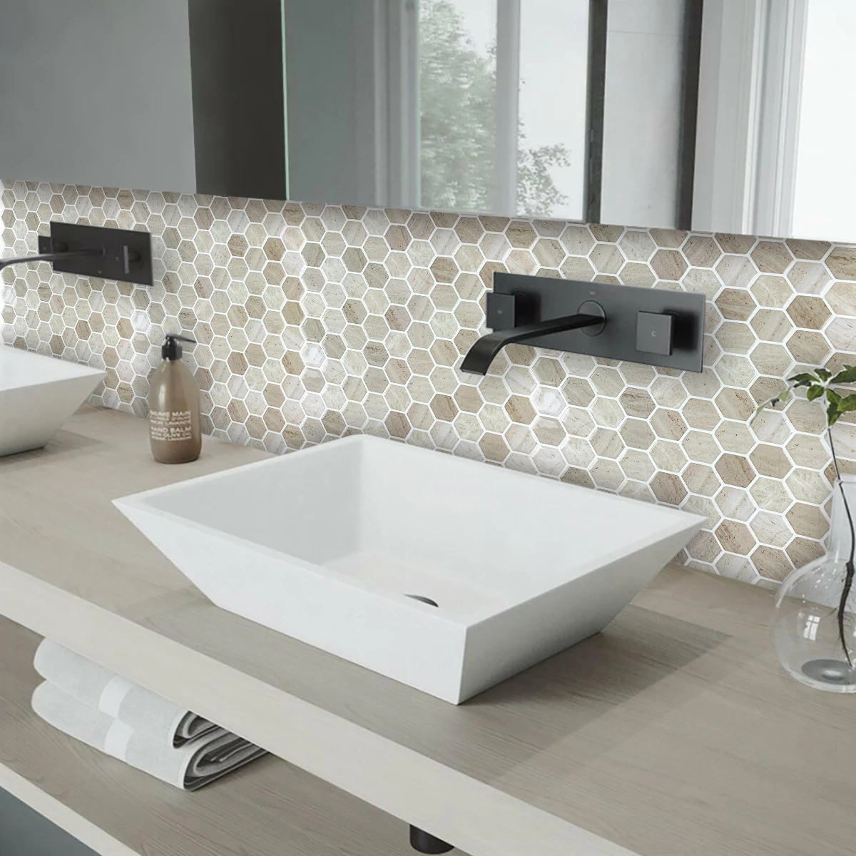Настенная 3d Бумага easytile настенное украшение с Христом шестигранные