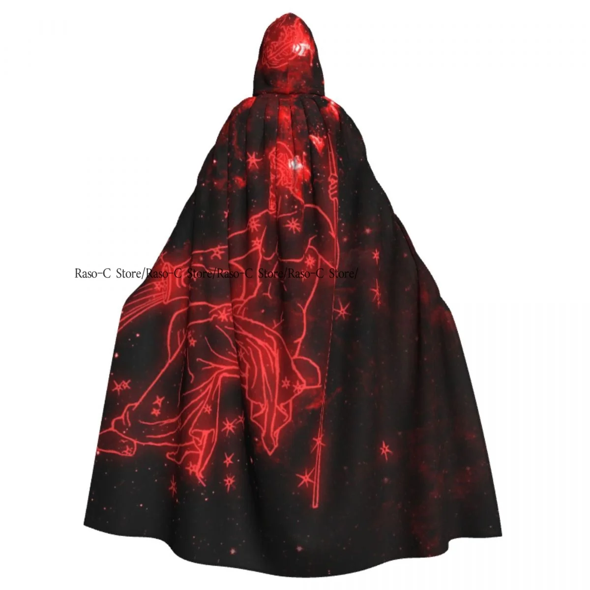 Плащ унисекс для взрослых Kova Burcu с капюшоном длинный костюм ведьмы косплей