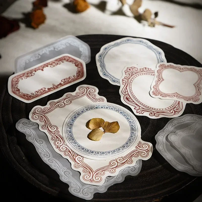 20 шт. материал бумажный легкая винтажная граница описано декоративная основа для