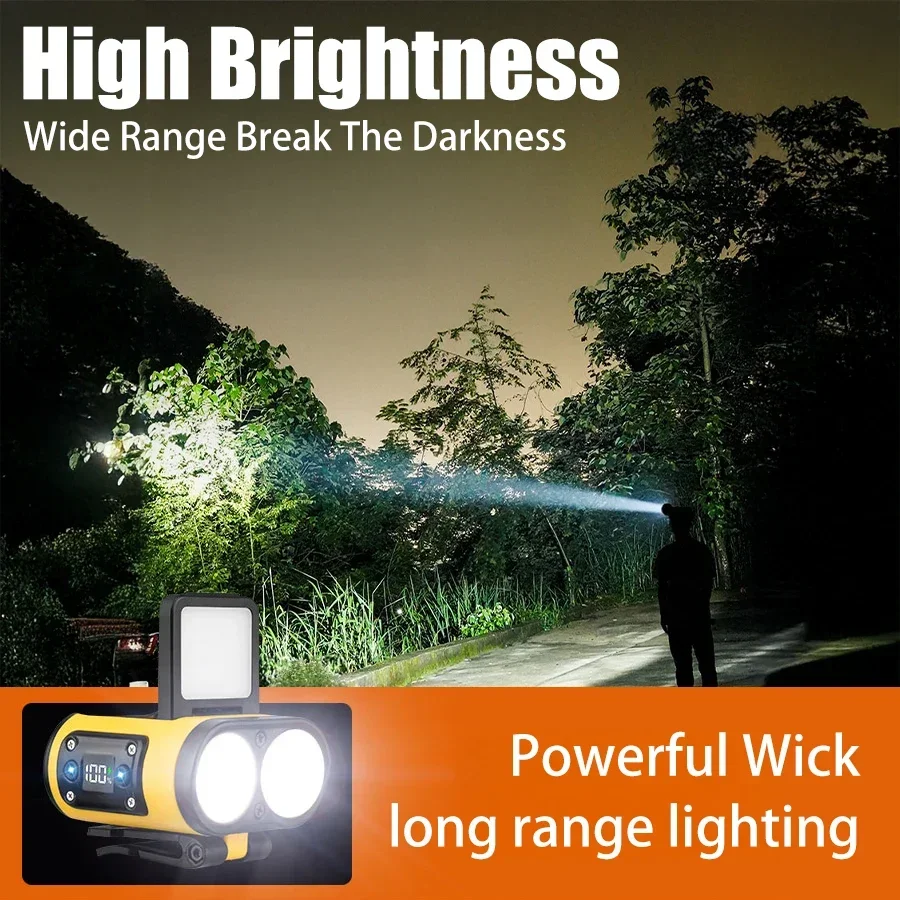 Портативный зажим для ручки 3 светодиодный налобный фонарь с датчиком волны