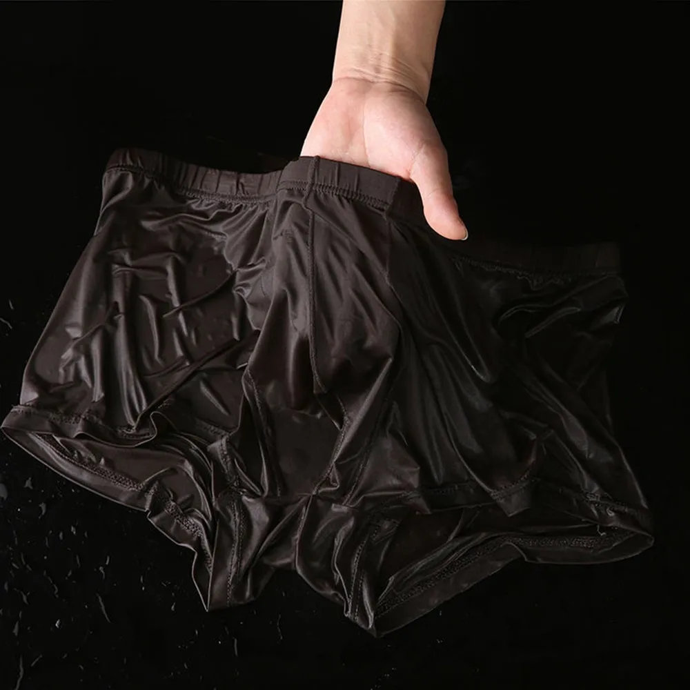 

Men Sexy Briefs Wet Seductive Lingerie Ultra Thin Thong Transparent Panties Breathable Underpants Shorts Trunks Soft Underwear