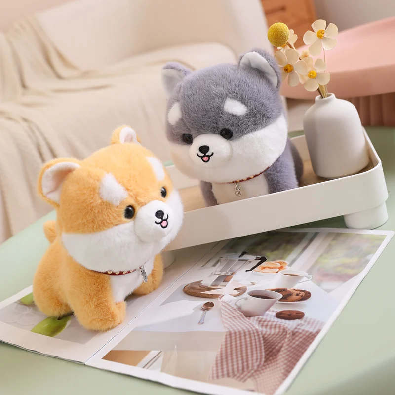 

Cute Fluffy Shiba Inu Dog Plush Toy Adorbale Stuffed Animals Puppy Plushies Doll Kawaii Soft Kids Toys for Girls Boys ChildGifts