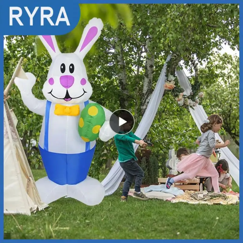 

Cute Led Glowing Rabbit 1.9m Easter Rabbit Kids Gift Easter Rabbit Three-dimensional Cutting Garden Yard Decoration Vivid