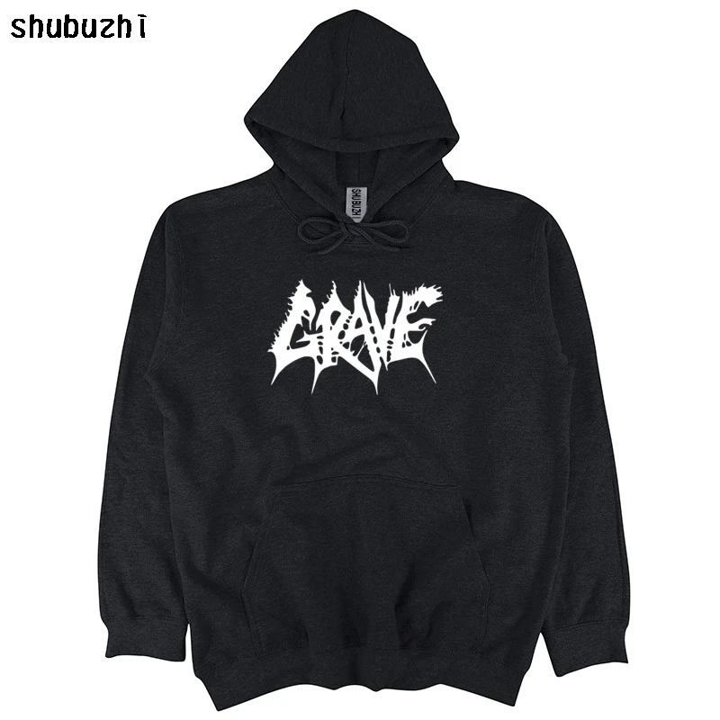 

New GRAVE Swedish Death Metal Band Logo Men's Black hoodie cotton hoodie Print shubuzhi hoody sweatshirt sbz4095