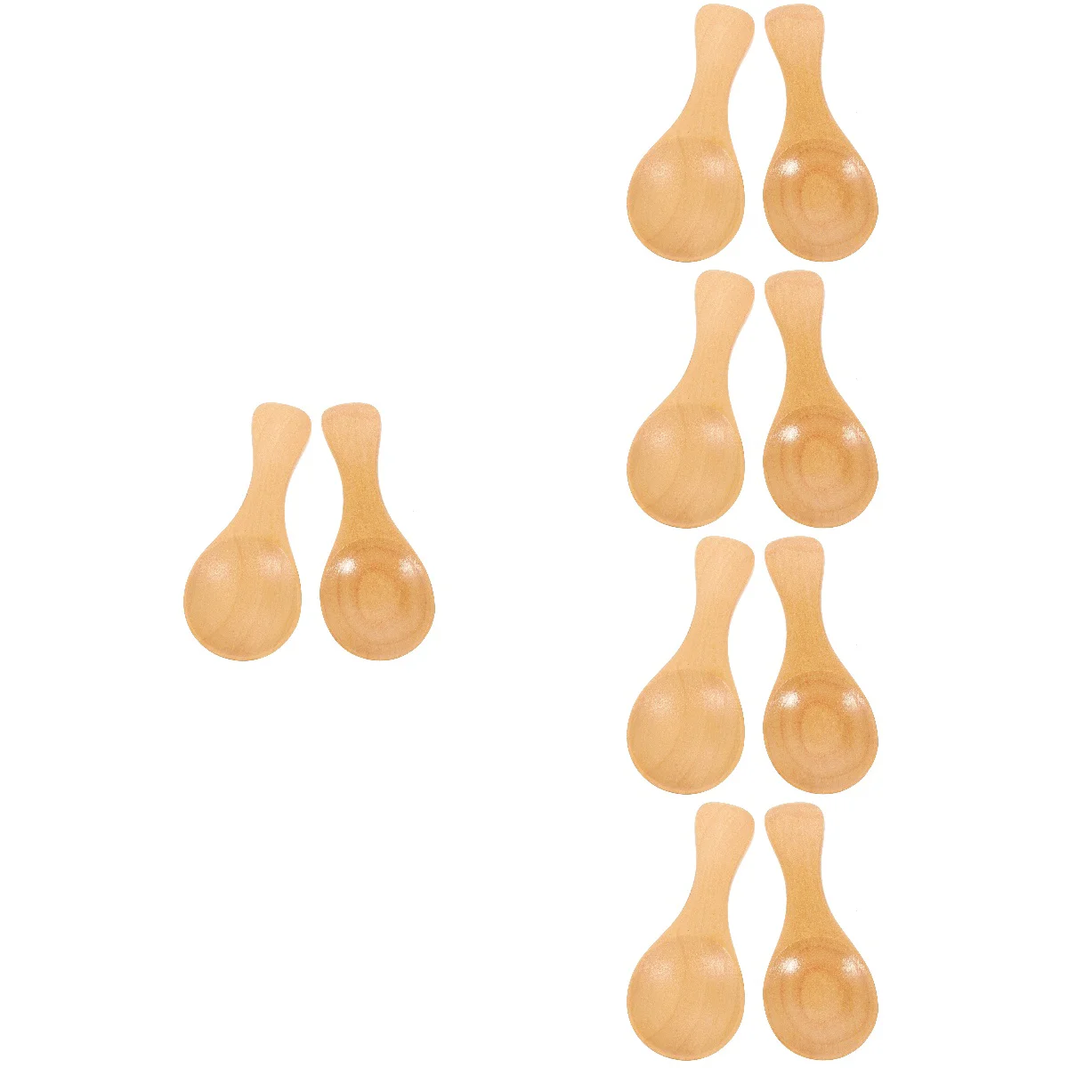 

10 Seasoning For Home Kitchen Small Soup Seasoning Spoons Spoons Tiny Tea Scoops for Tea Home Seasoning