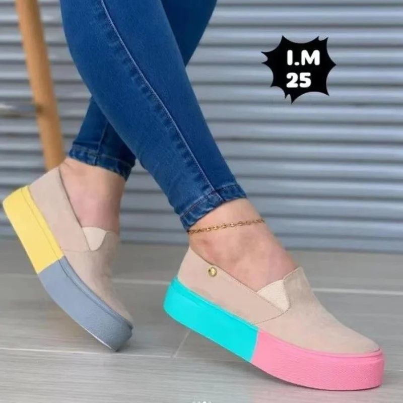 Women's Casual Slip on Shallow Sneakers 2023 Summer Fashion Light Platform Shoes Ladies Sport Shoes Female Foorwear Plus Size 43